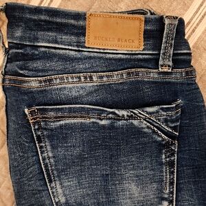 Ladies Buckle Black  Jeans 28 x 30 Straight